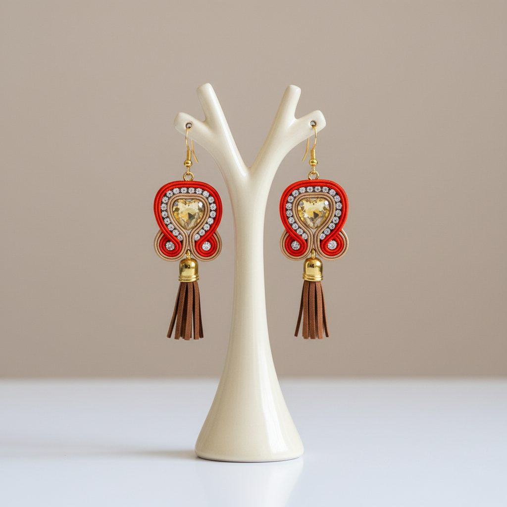 Aretes en exhibidor sin modificar