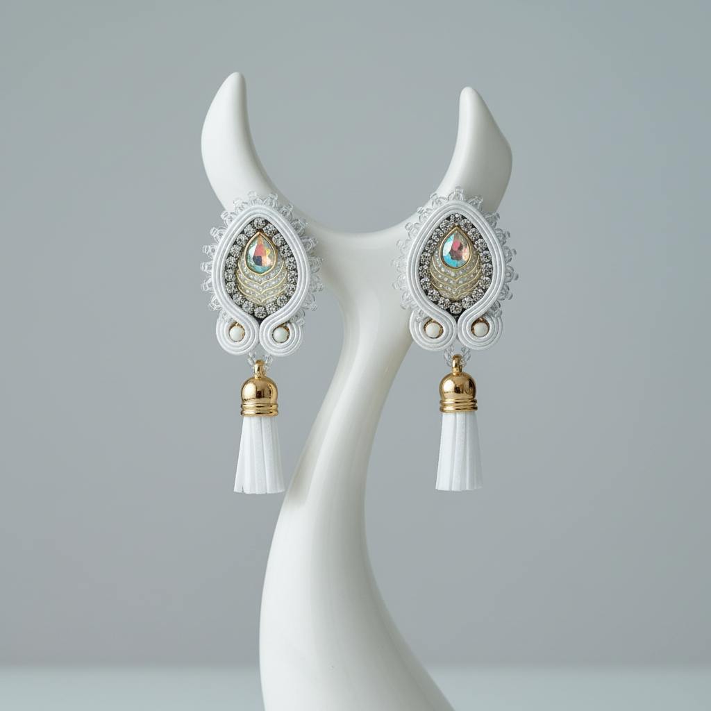 Aretes en exhibidor